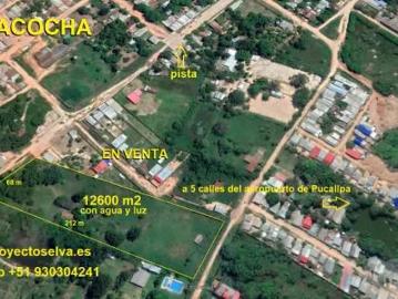 Terreno a 5 calles del aeropuerto de Pucallpa PERÚ