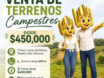 Terreno Campestres en Venta en Tampico Alto