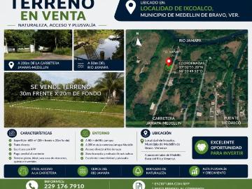 Terreno cerca de rio en medellin, Veracruz