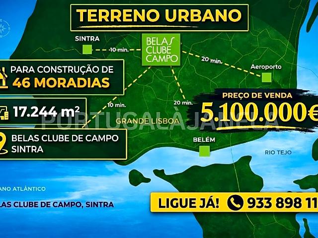 Terreno com Projeto Aprovado para 46 Moradias Belas Clube de Campo Fase 2B