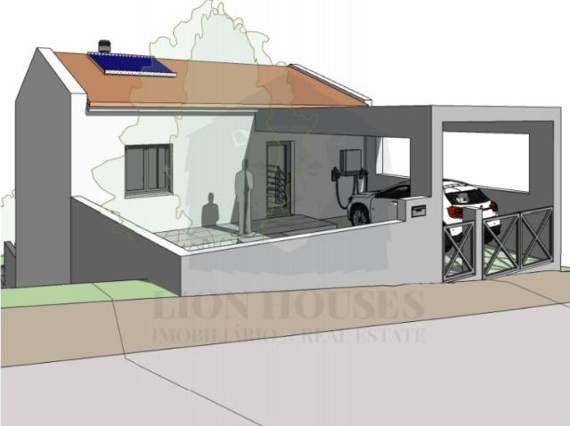 Terreno com projeto em aprovação para moradia T3 em banda