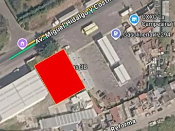 Terreno Comercial en Renta sobre Av. Principal en Tenango del valle