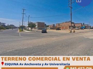 TERRENO COMERCIAL ESQUINA AVENIDA SENATI Y UNS NUEVO CHIMBOTE
