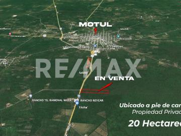 Terreno comercial o residencial sobre carretera a Motul km 27, Muxupip Yucatán