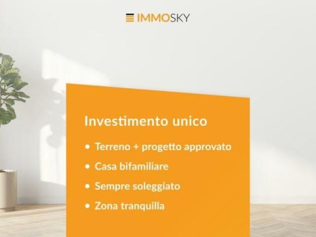 Terreno con Progetto Approvato Bifamiliare a Breno
