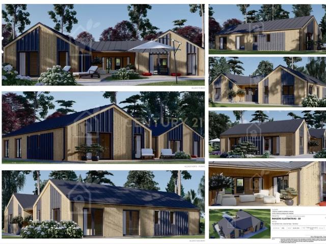 Terreno de gaveto 493m2 com projeto aprovado para casa de madeira