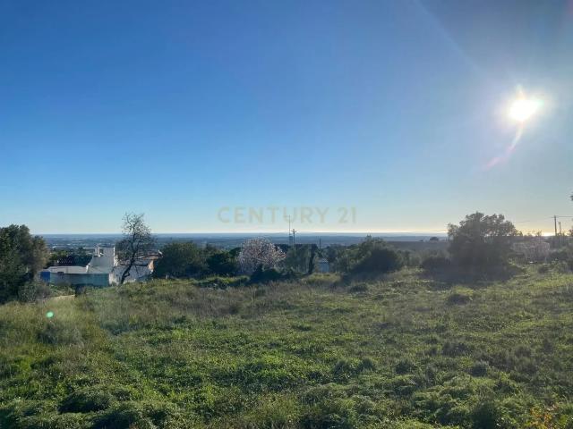 Terreno de 1.760 m² em Santa Bárbara de Nexe: Localização Privilegiada com Vistas Deslumbrantes para o Mar e Projeto Aprovado para Moradia de Luxo