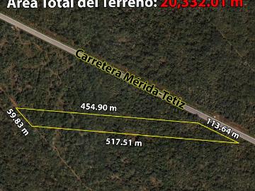 Terreno de 2.3 Hect?reas En Carretera M?rida Tetiz