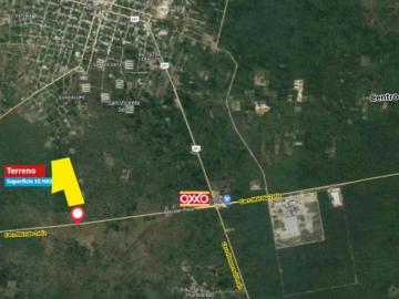 Terreno de 35 Hectáreas con frente Carretera Hunucma Tetiz, Yucatán