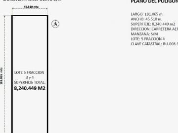 Terreno de 8240 m² en venta, CALZADA CETYS en la Zona Dorada