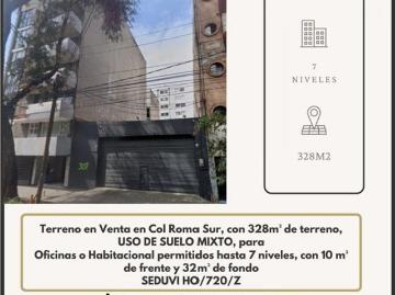 Terreno en Col Roma Sur