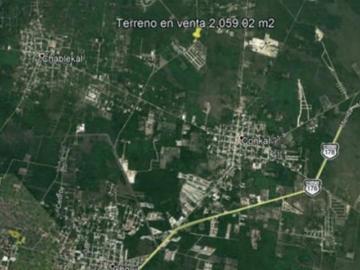 TERRENO EN VENTA MÉRIDA, CONKAL, SOBRE CARRETERA MÉRIDA–CHICXULUB