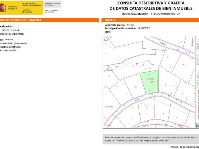 Terreno en venta Orba