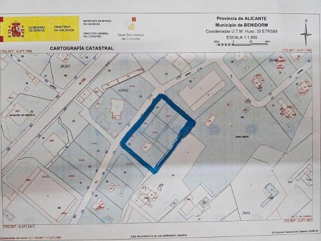 Terreno en venta Benidorm