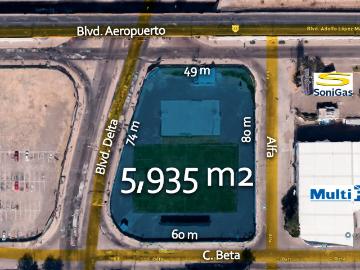 Terreno en Venta Blvd. Delta y Blvd. Aeropuerto 5,935 m2