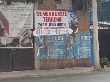 Terreno en venta col. Del valle centro, benito juárez