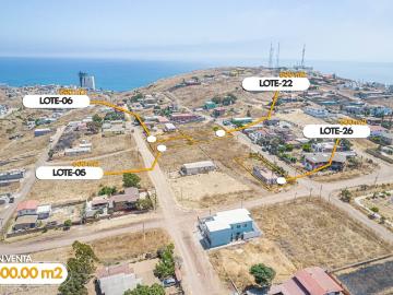 TERRENO EN VENTA CON VISTA AL MAR EN POPOTLA, PLAYAS DE ROSARITO