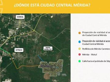 Terreno en venta con campo de golf en ciudad central Mérida