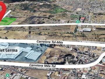 Terreno en venta de 4 hectáreas frente a Plazas Outlet Lerma