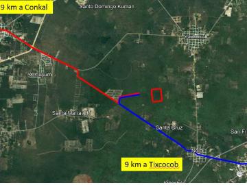 Terreno de 5.77 Hectáreas en Conkal Yucatan Nolo Ideal para desarrollo, Hacienda Hubila
