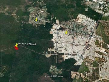 Terreno en venta de 6 hectáreas sobre carretera Mérida Tetiz, Ucú, Yucatán