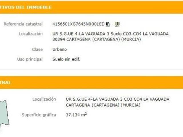 Terreno en venta de 73.000 M2 en La Vaguada, Cartagena, Murcia