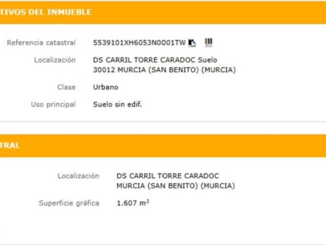 Terreno en Venta en Murcia