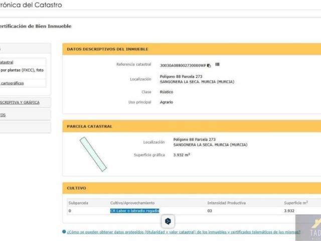 Terreno en Venta en Murcia