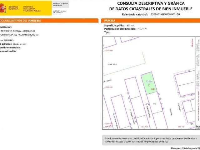 Terreno en Venta en Murcia