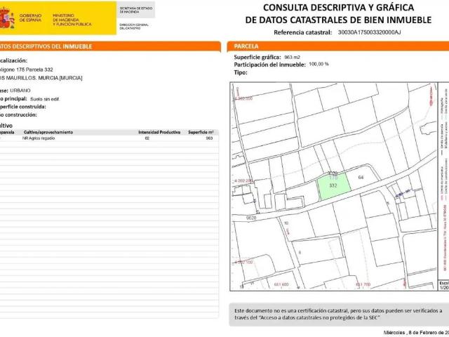 Terreno en Venta en Murcia
