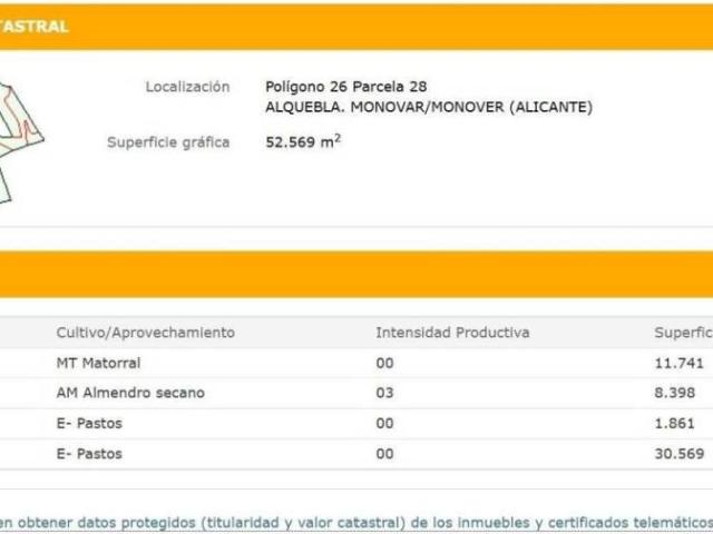 Terreno en Venta en Monóvar Monòver