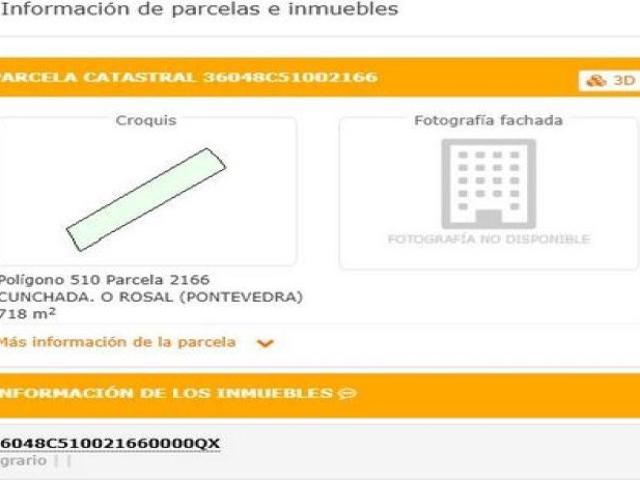 terreno en Venta en O Rosal. XZWZ T566