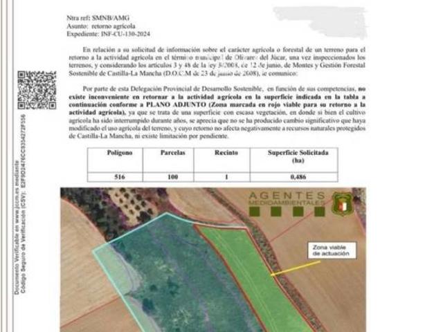 Terreno en Venta en Olivares de Júcar