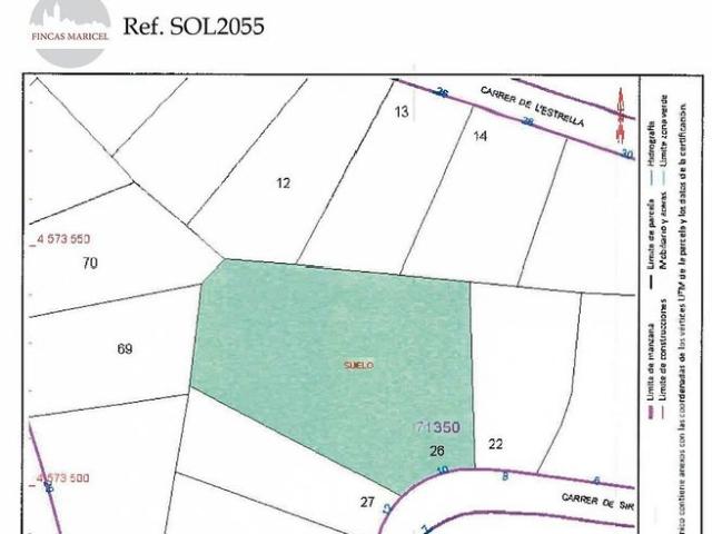 Terreno en venta en Olivella, de 2.148 m² por 115.000