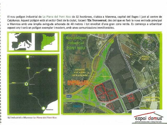 Terreno en venta en avenida De la Pirelli, Manresa, de 3.810 m² por 600.000