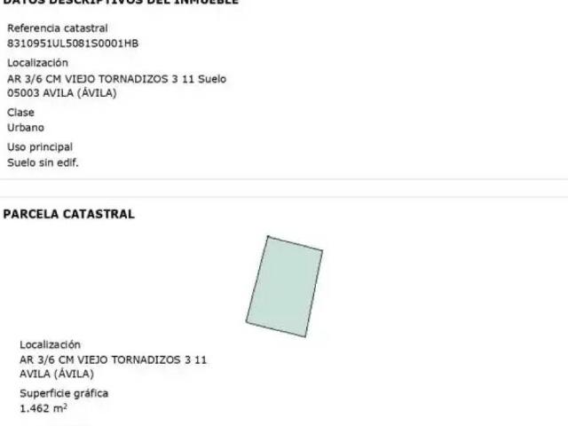 Terreno en Venta en Ávila