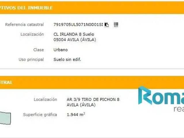 Terreno en Venta en Ávila