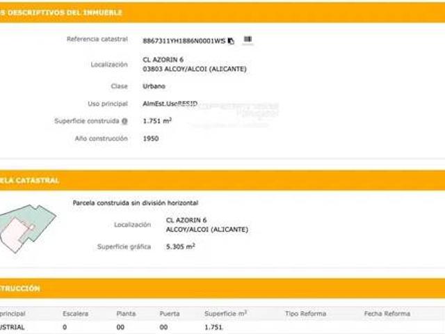 Terreno en Venta en Alcoy Alcoi