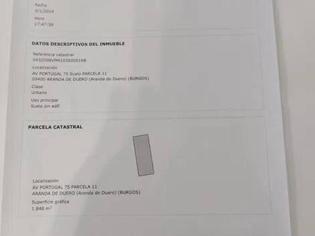 Terreno en Venta en Aranda de Duero