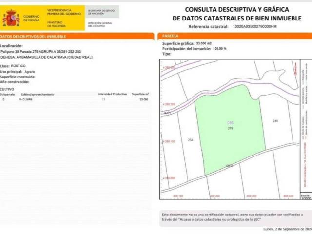 Terreno en Venta en Argamasilla de Calatrava