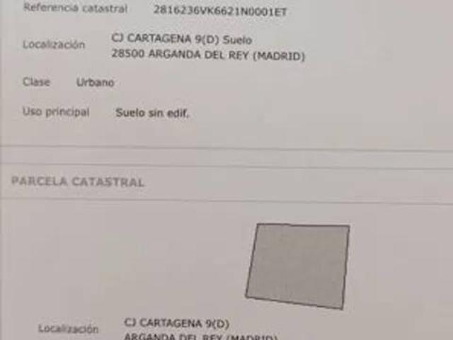 Terreno en Venta en Arganda del Rey