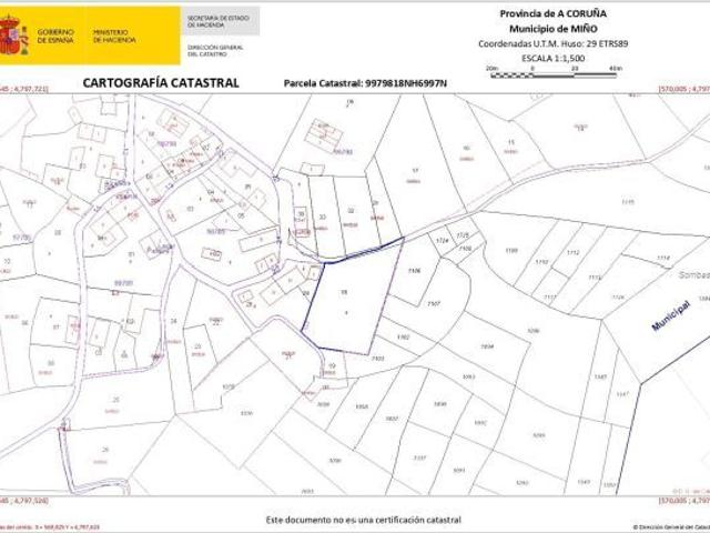 Terreno en Venta en Barbeita Cerca de la playa de Miño A Coruña