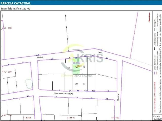 Terreno en venta en Bargas, Calle Barrio Alto, 45593