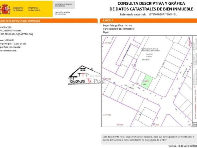 Terreno en venta en Benicarló, Benicarlo