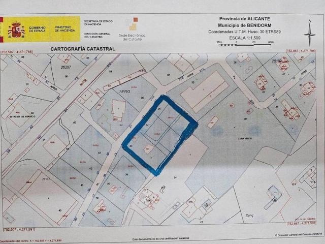 Terreno en Venta en Benidorm