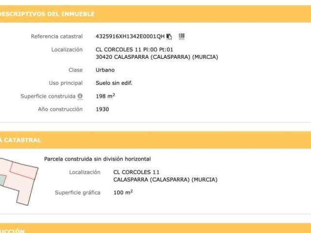 Terreno en venta en Calasparra, Calasparra