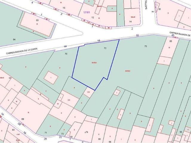 Terreno en venta en calle Baixada de la Costa, Llagostera, de 536 m² por 110.000