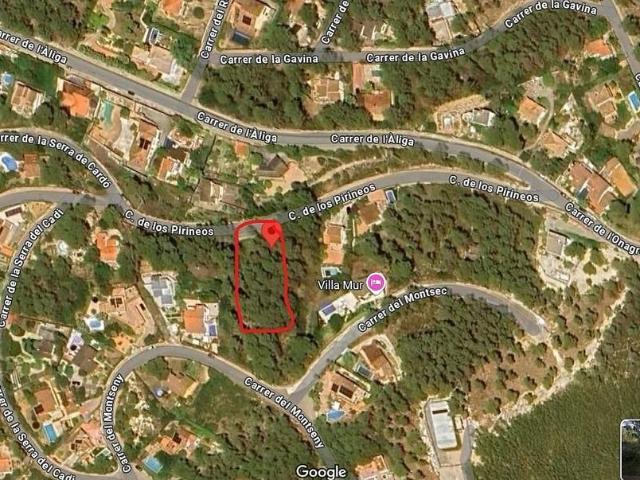 Terreno en venta en calle Dels Pirineus, Olivella, de 879 m² por 52.000
