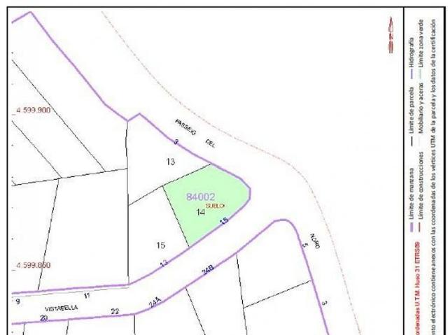 Terreno en venta en calle Vistabella, Olesa de Montserrat, de 434 m² por 130.000