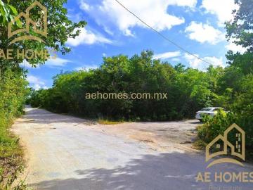 TERRENO EN VENTA EN CANCUN AV. HUAYACAN COL. EL PEDREGAL AE204